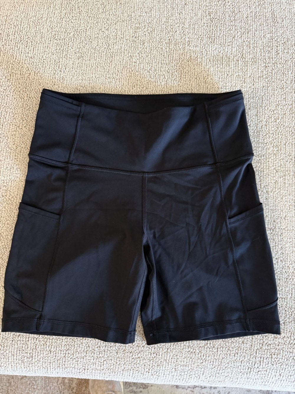 lululemon athletica Black High-Rise Bike Shorts with Side Pockets fast and free?